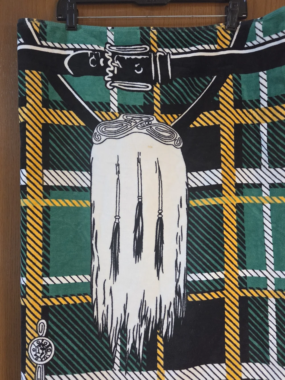 Green Plaid Instakilt Bath Towel 60